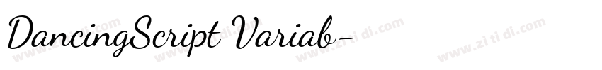 DancingScript Variab字体转换